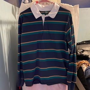 Wild Fable striped long sleeve collared shirt